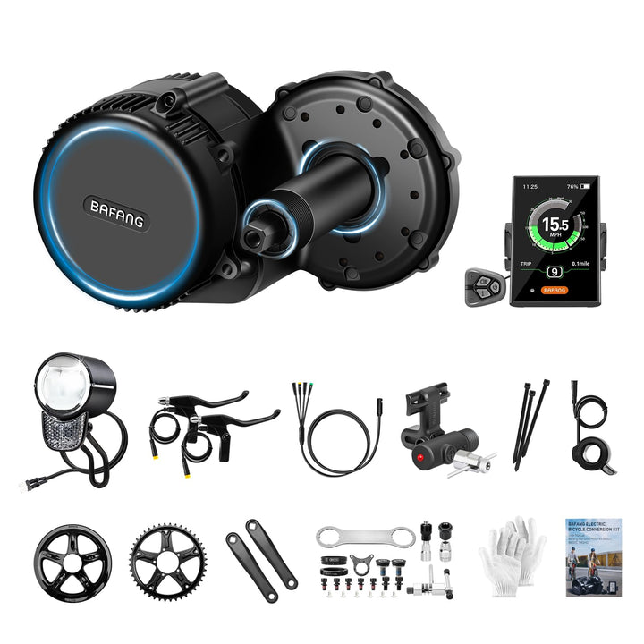 BAFANG Mittelmotor mit Akku 36V/48V 250W/500W/750W/1000W, BBS01B BBS02B BBS HD Mittelmotor Kits Ebik