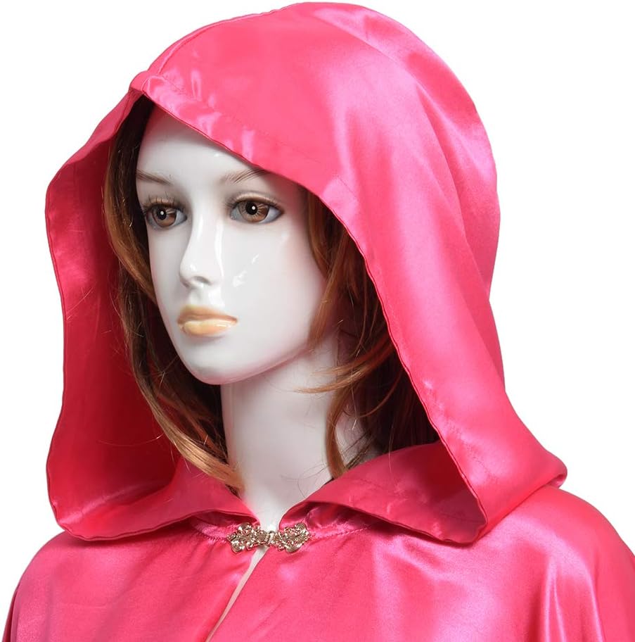 GRACEART Damen Cape Umhang Mit Kapuze Mittelalter Mantel Lang Halloween kostüm Für Hochzeit Braut Ab