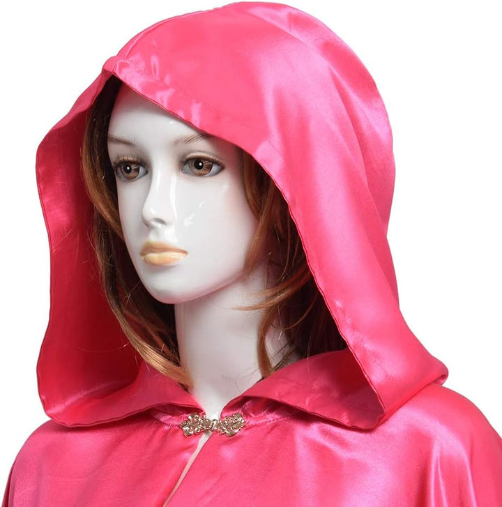 GRACEART Damen Cape Umhang Mit Kapuze Mittelalter Mantel Lang Halloween kostüm Für Hochzeit Braut Ab