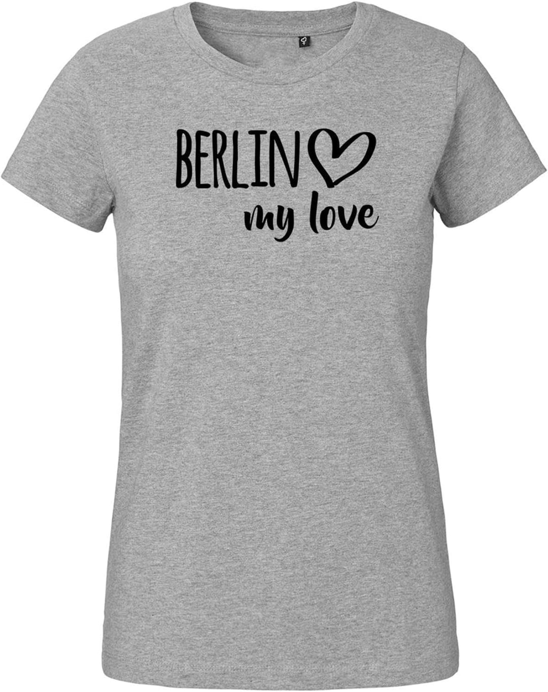 Huuraa Damen T-Shirt Berlin My Love Bio Baumwolle Fairtrade Oberteil Grösse XS-XXL für alle Fans von