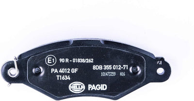 HELLA PAGID 8DB 355 012-711 Bremsbelagsatz - T1634 - Dicke/Stärke: 18mm - Bremssystem: Bosch - mit i