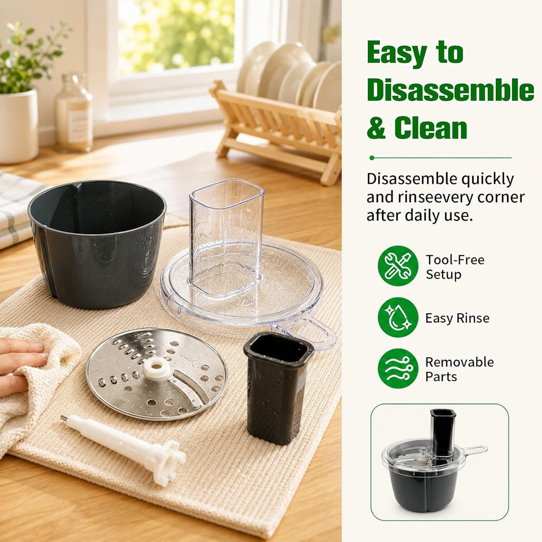 Gemüseschneider Kompatibel mit Thermomix TM5 TM6, Spiralschneider & Gemüsereibe, Küchenreibe, Edelst