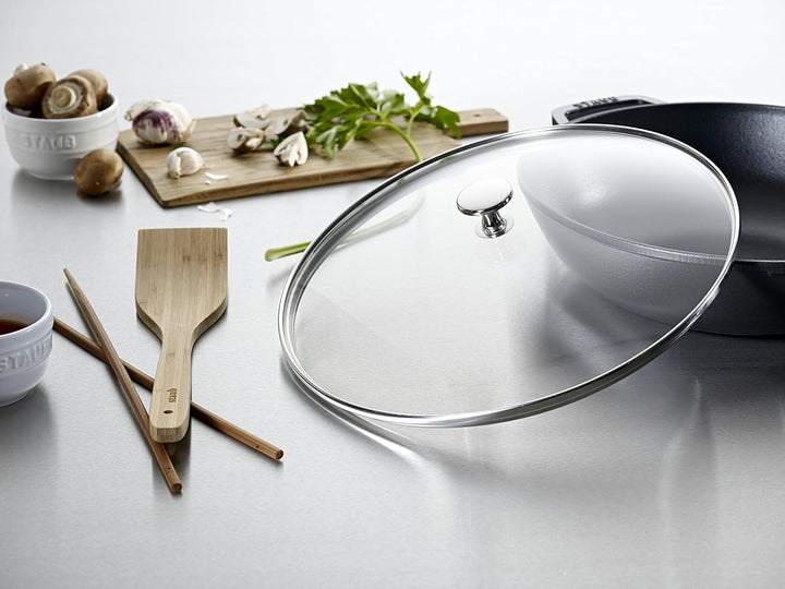 STAUB Glasdeckel 30 cm, Glas, 31 x 31 x 6 cm 33 x 33 x 8 cm, 33 x 33 x 8 cm