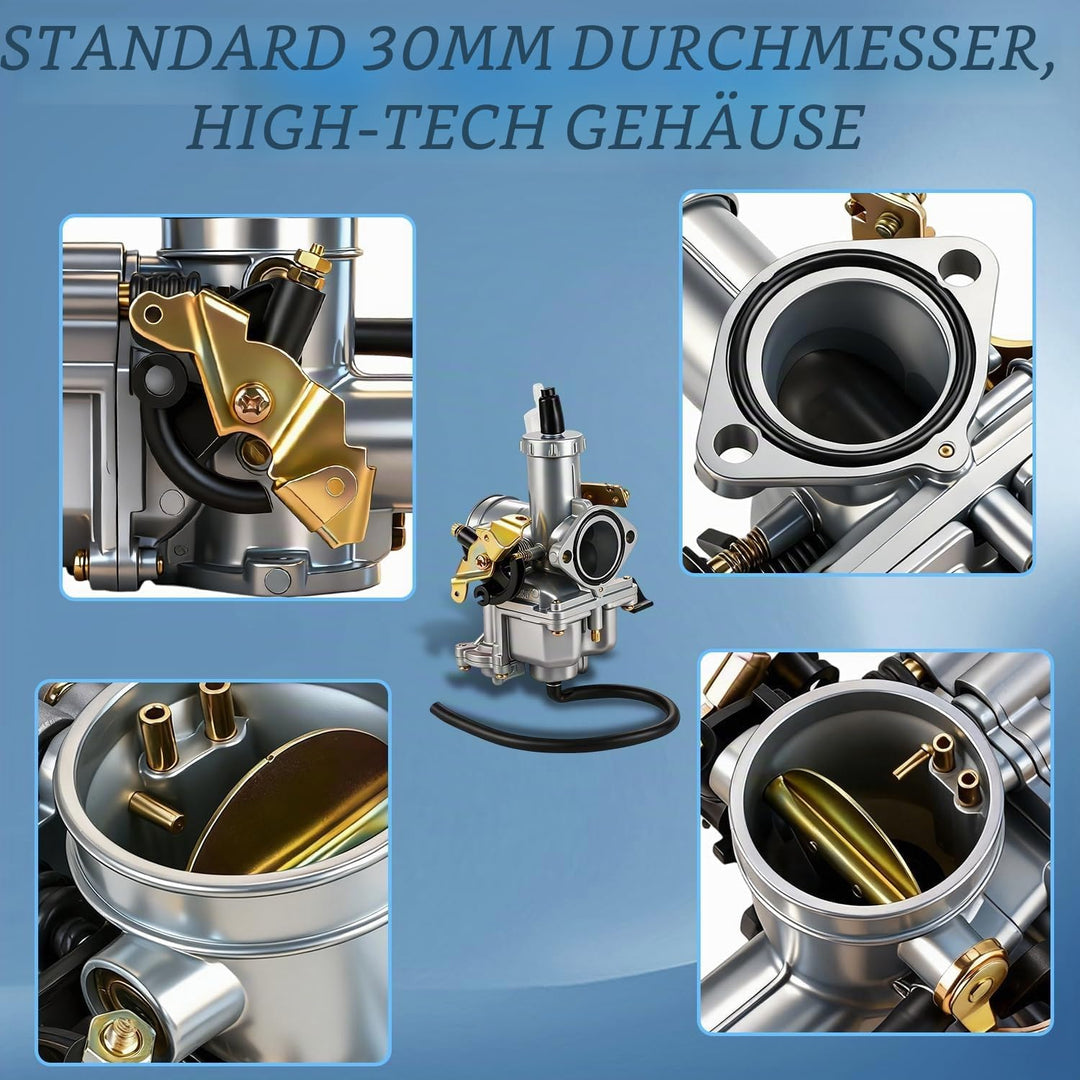 PZ30 30mm Motorrad Vergaser, Universal Motorrad Carb Choke Kabel Ansaugkrümmer Vergaser Für Motorrad