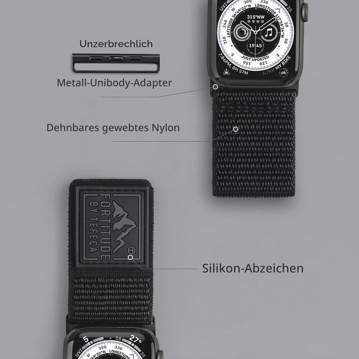 Tefeca Fortitude Serie Ultrawide Armband Kompatibel mit Apple Watch Ultra/Ultra2 Serie 9/8/SE2/7/6/S