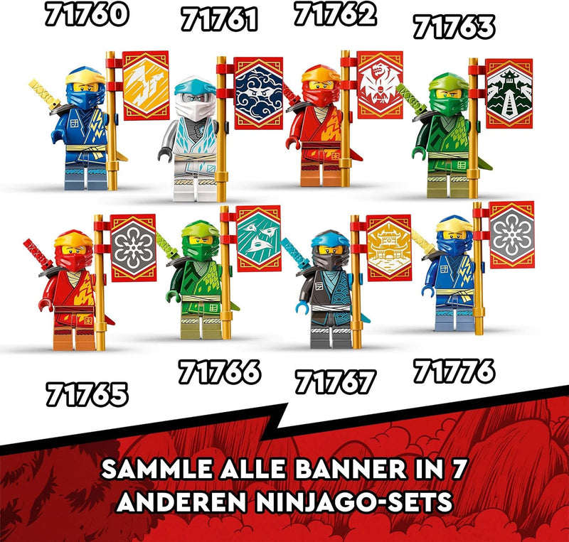 LEGO 71767 NINJAGO Ninja-Dojotempel Meister des Spinjitzu, Gebäude-Set mit Lloyd, Kai und Schlangen-