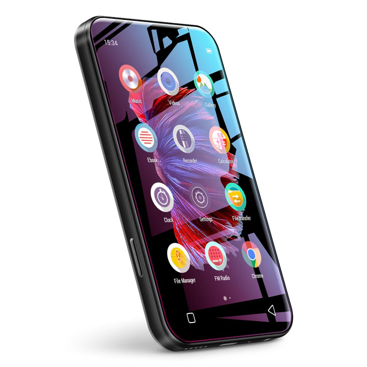 WiFi-MP3-Player mit Bluetooth, TIMMKOO 4,0-Zoll-Voll-Touchscreen-MP3-MP4-Player, tragbarer HiFi-Soun
