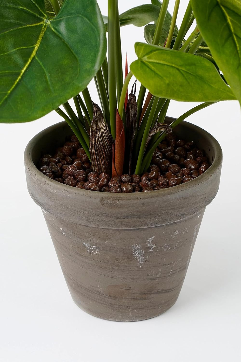 MICA Anthurium Kunstpflanze, Polyester, Rot, H 40 x Ø 30 cm