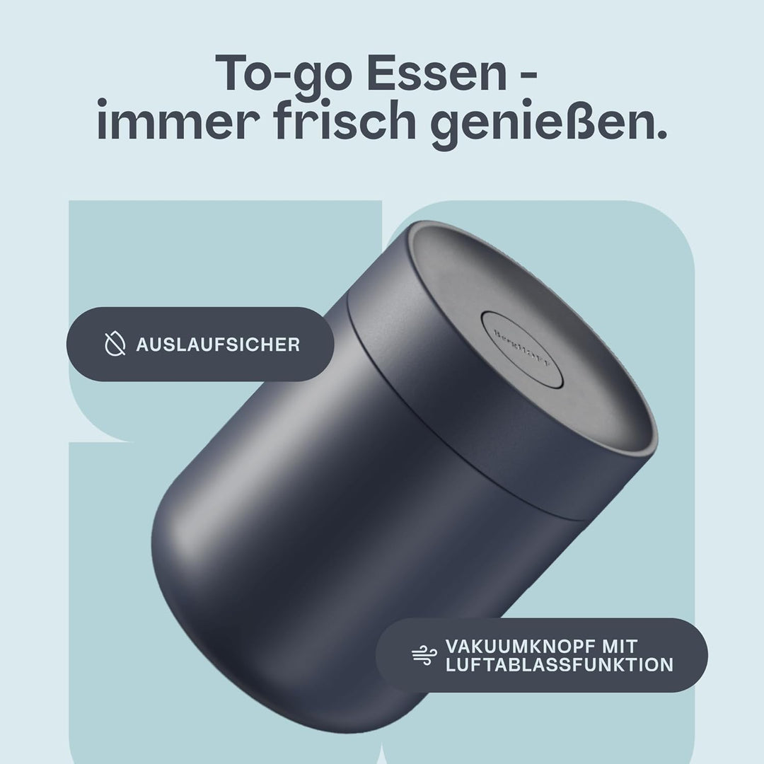 Berghoff Home Thermobehälter für Essen – 0,5L – Edelstahl Warmhaltebehälter – Thermobecher für Geträ