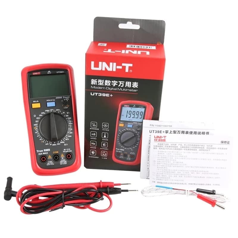 UNI-T UT39A+ Digital Multimeter Auto Range With LCD Backlight Data Hold Multimetro tester (UT39A+),