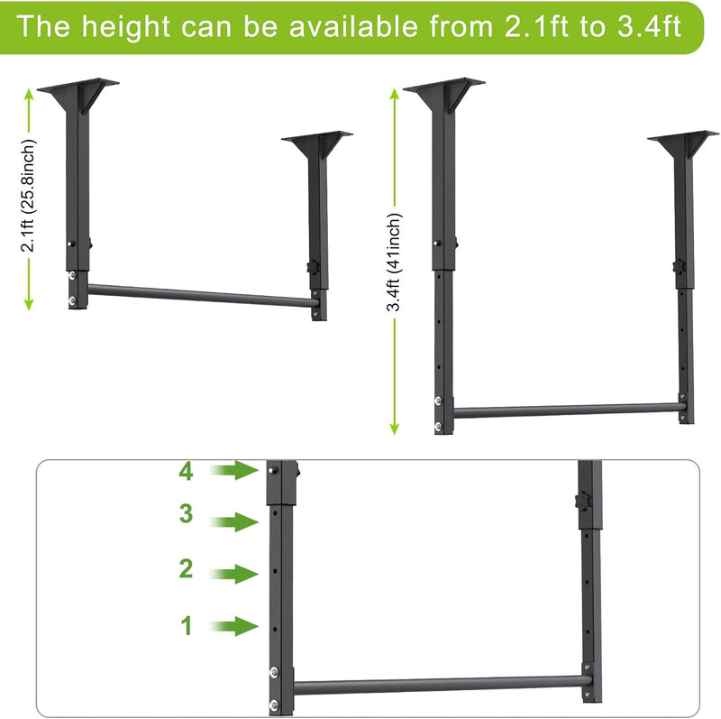 Kipika Ceiling Mount Pull Up Bar Base Size：9.4x3.5 new, Base Size：9.4x3.5 new