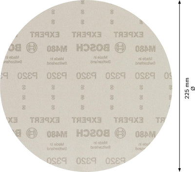 Bosch Professional 25x Expert M480 Schleifnetz (für Hartholz, Farbe auf Holz, Ø 225 mm, Körnung 320,