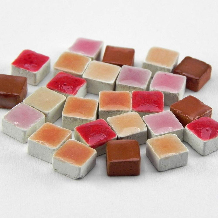 ALEA Mosaic Mosaik Minis 5x5mm, 5000 Stück, Mix rot, MXRG