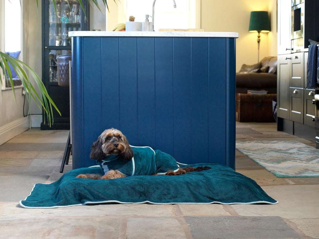 Lucky Paws® Hundehandtuch - luxuriöse 600g/m, 140x80cm XL Hundehandtuch extra saugfähig - trocknet s
