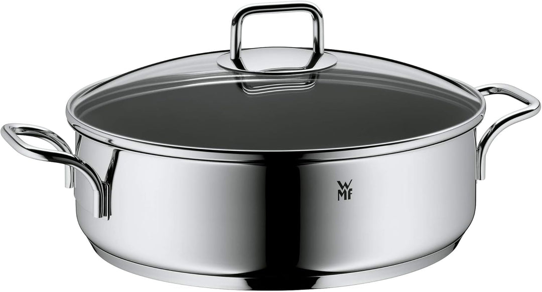 WMF Schmorpfanne 28 cm hoher Rand, Bräter Induktion, Schmortopf mit Deckel 5,0l, Pfanne Induktion, C