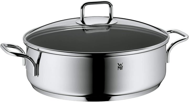 WMF Schmorpfanne 28 cm hoher Rand, Bräter Induktion, Schmortopf mit Deckel 5,0l, Pfanne Induktion, C