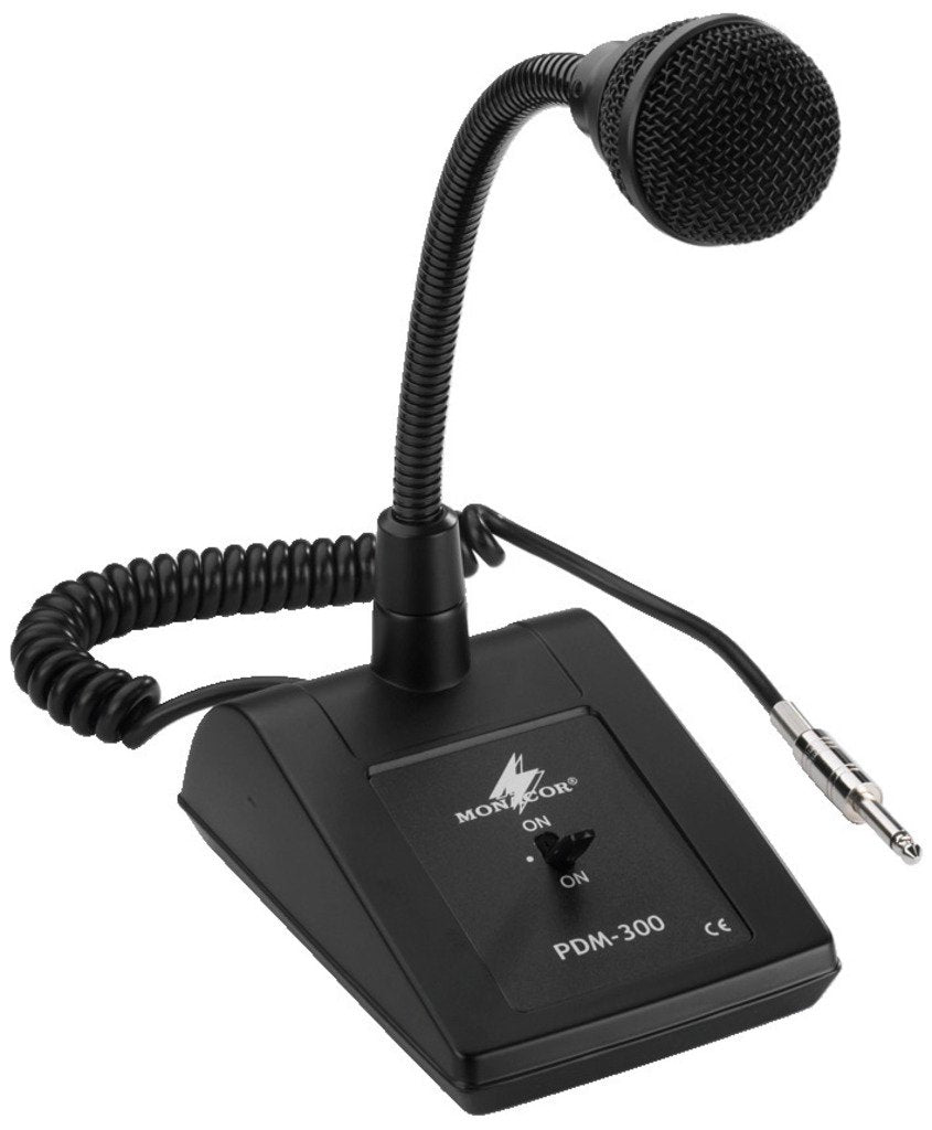 Monacor 1 m PA Desktop Mikrofon mit Schwanenhals