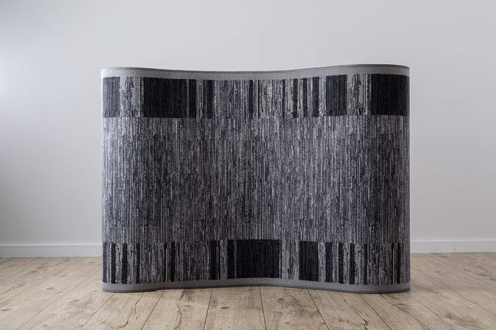 rugsx Antirutsch Teppichläufer Adagio grau - moderner Kurzflor für Küche, Flur & Wohnzimmer, Meterwa