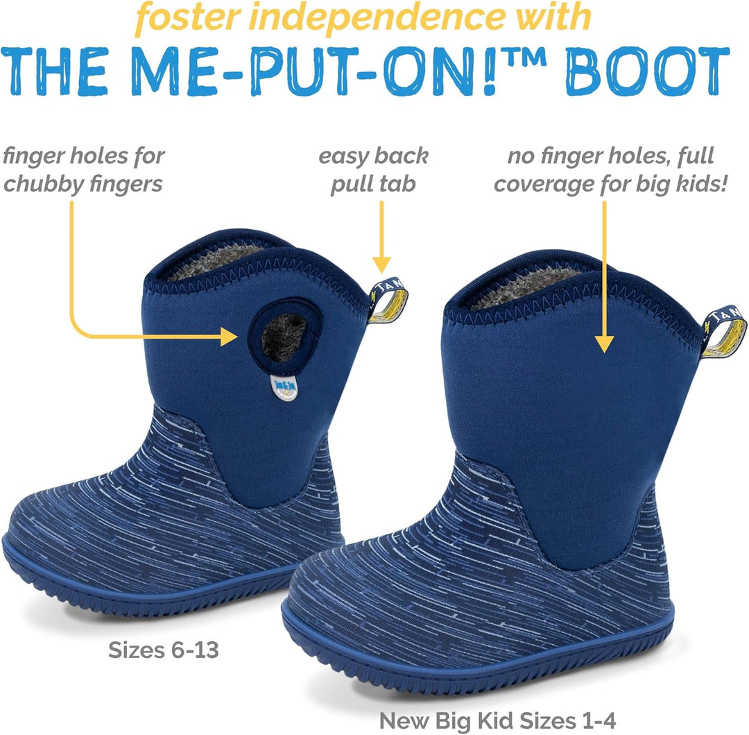 Jan &amp; Jul Wasserdichte Isolierte Winterstiefel mit Fleecefutter für Kinder, Super Leicht &amp; Waschbar
