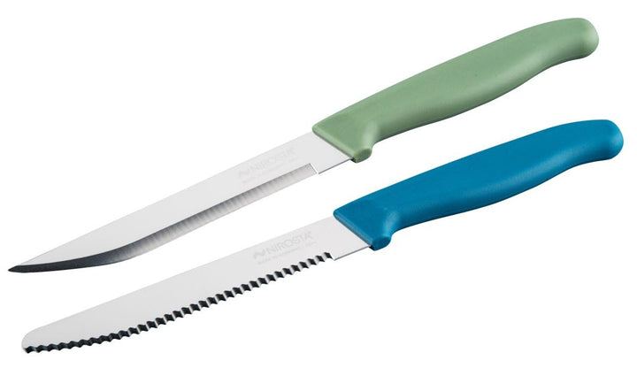 NIROSTA Elemental 2er Messerset – Made in Germany – Extra Scharfe Klingen – Frühstücks- & Universalm