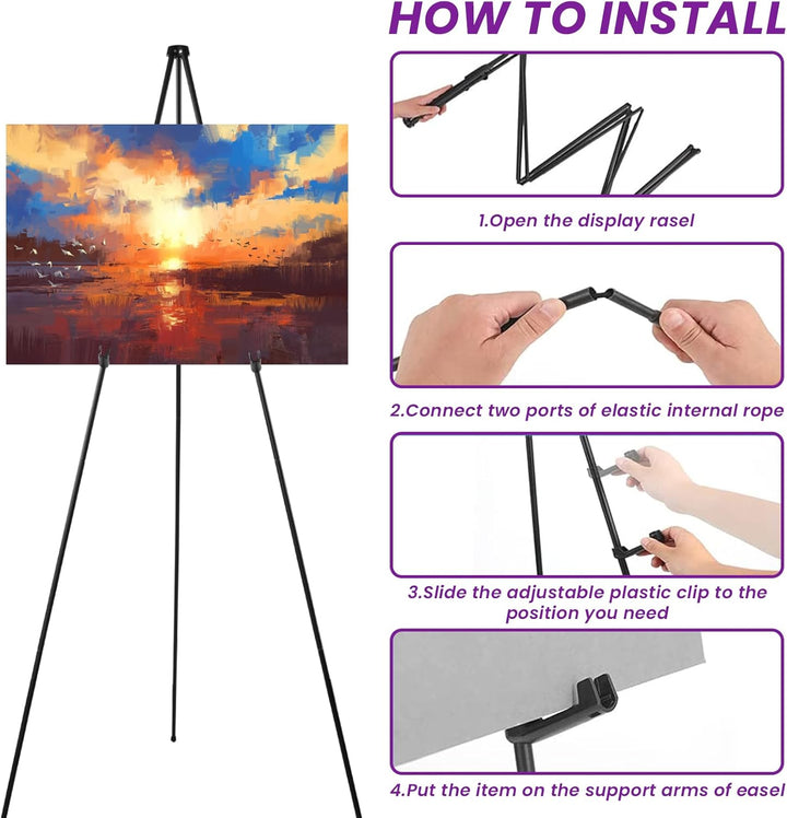 Künstler Staffelei Stand, Staffelei Hochzeit, 160 cm Verstellbares Stativ Leinwand Malerei Display,
