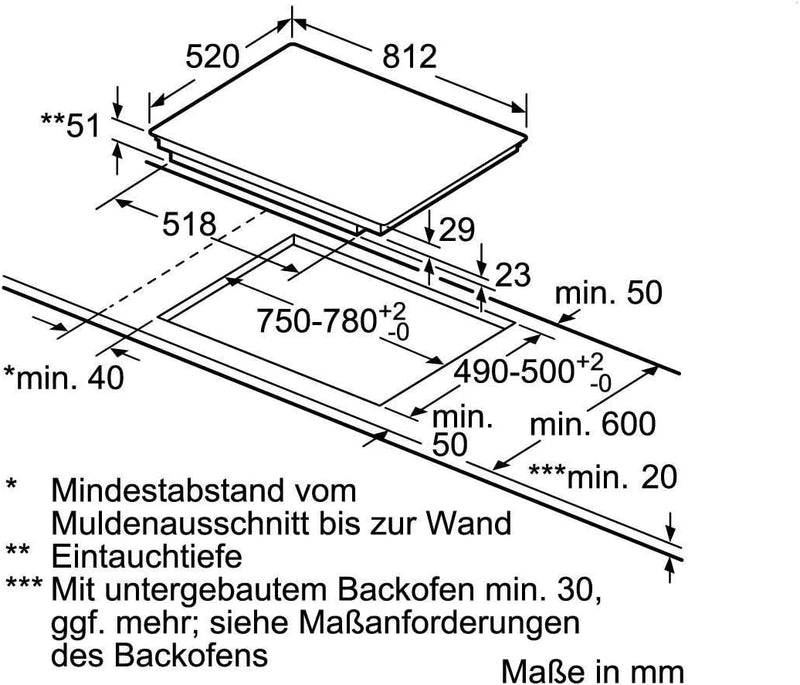 Siemens EX875LEC1E iQ700 Kochfeld Elektro / Ceran/Glaskeramik / 81,2 cm / Power Boost