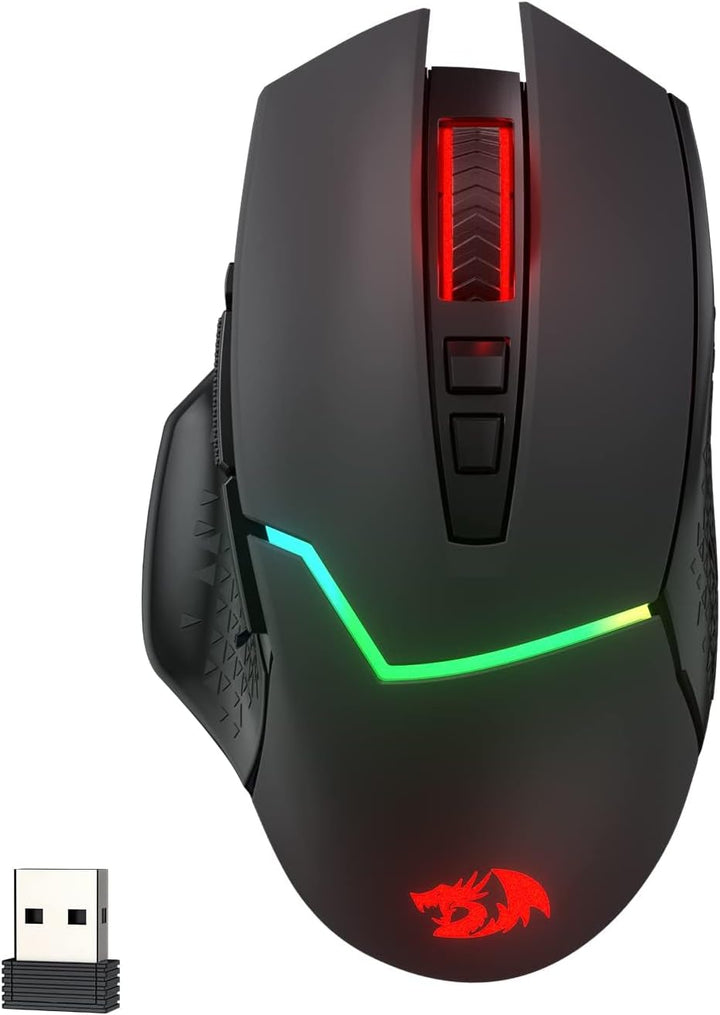 Redragon M690 PRO Kabellose Gaming-Maus, 8000 DPI kabelgebundene/kabellose Gaming-Maus mit Schnellfe
