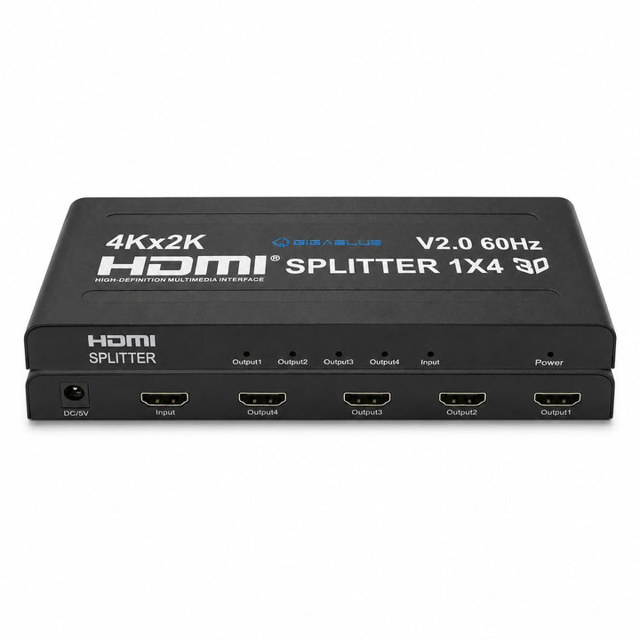 GigaBlue Ultra 4K *HDMI 2.0* Splitter 4K 60Hz für TV, Reciever, Konsole u.v.m. (Splitter 1 IN 4 OUT)