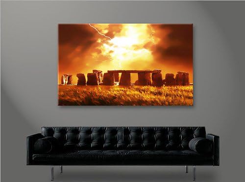 islandburner Bild Bilder auf Leinwand Stonehenge 1p XXL Poster Leinwandbild Wandbild art up your lif