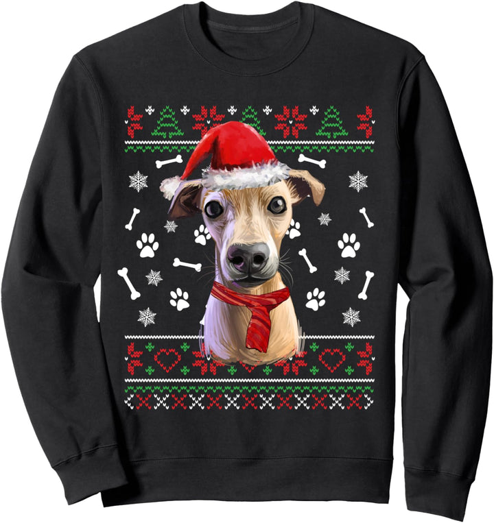 Ugly Sweater Christmas Greyhound Hund Weihnachten Xmas Sweatshirt