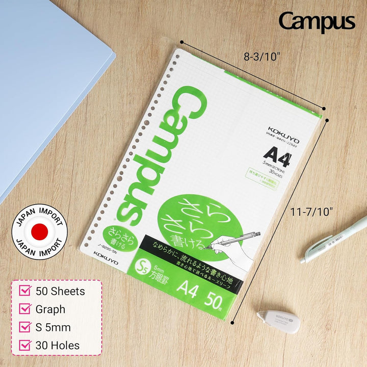 Kokuyo -829S-5 Graphic Paper White A4 weiss, A4 weiss
