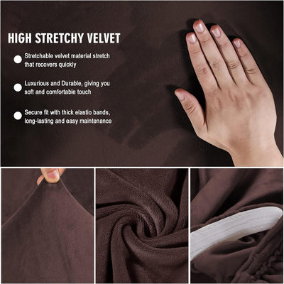 Mingfuxin Armlose Schlafsofabezüge, Stretch-Samt Futon Couchbezug Dicke weiche gemütliche Sofa Schon