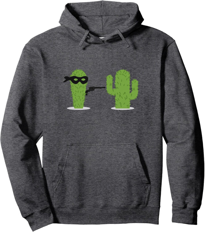 Kaktus Sukkulente Hands Up. Gun Funny Pullover Hoodie