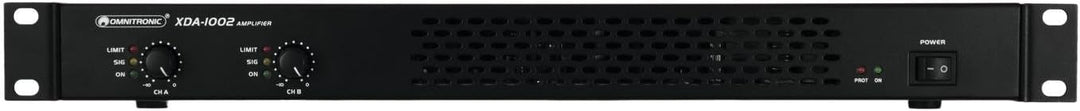 Omnitronic XDA-1002 Class-D-Verstärker | Stereo-PA-Verstärker mit Schaltnetzteil, 2 x 510 W / 4 Ohm,