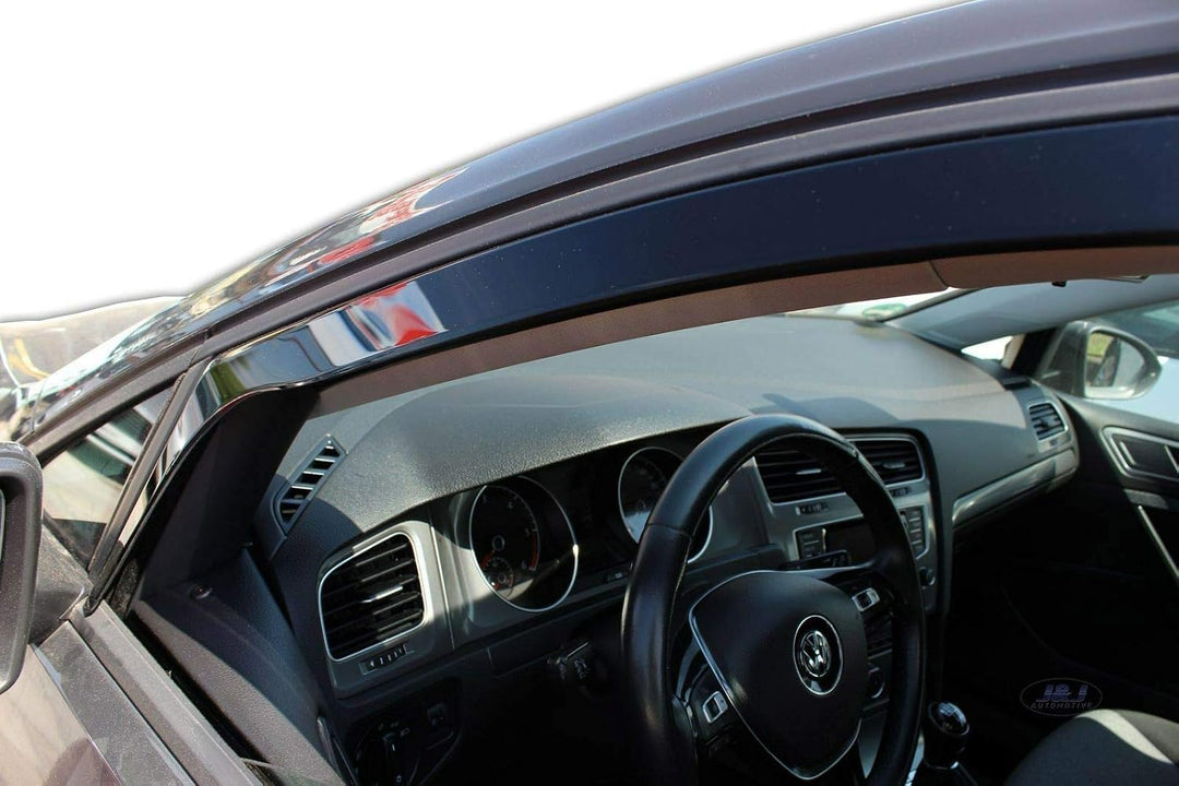 J&J AUTOMOTIVE | Windabweiser Passend Für Golf 7, 5-Türer 2012-2019, Heko Regenabweiser, Schwarz, Ge