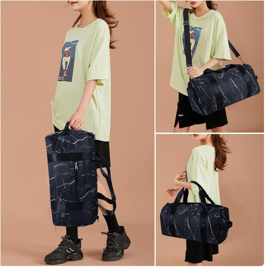 HAWEE Reisetasche Gross Herren Sporttasche Weekender Damen Faltbare Gym Bag mit Schuhfach & Nassfach