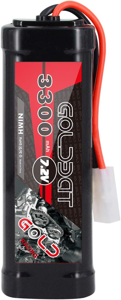 GOLDBAT RC Akku NiMH Akku Pack 3300mAh 7,2V Batterie Ersatzakku mit Tami YA Stecker für RC Autos Boo