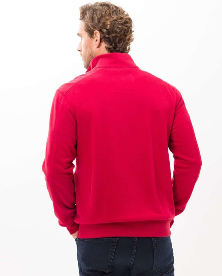 BRAX Herren Troyer Pullover Sweater Steve Sweaterstrick Navy Blue M Fire, M Fire