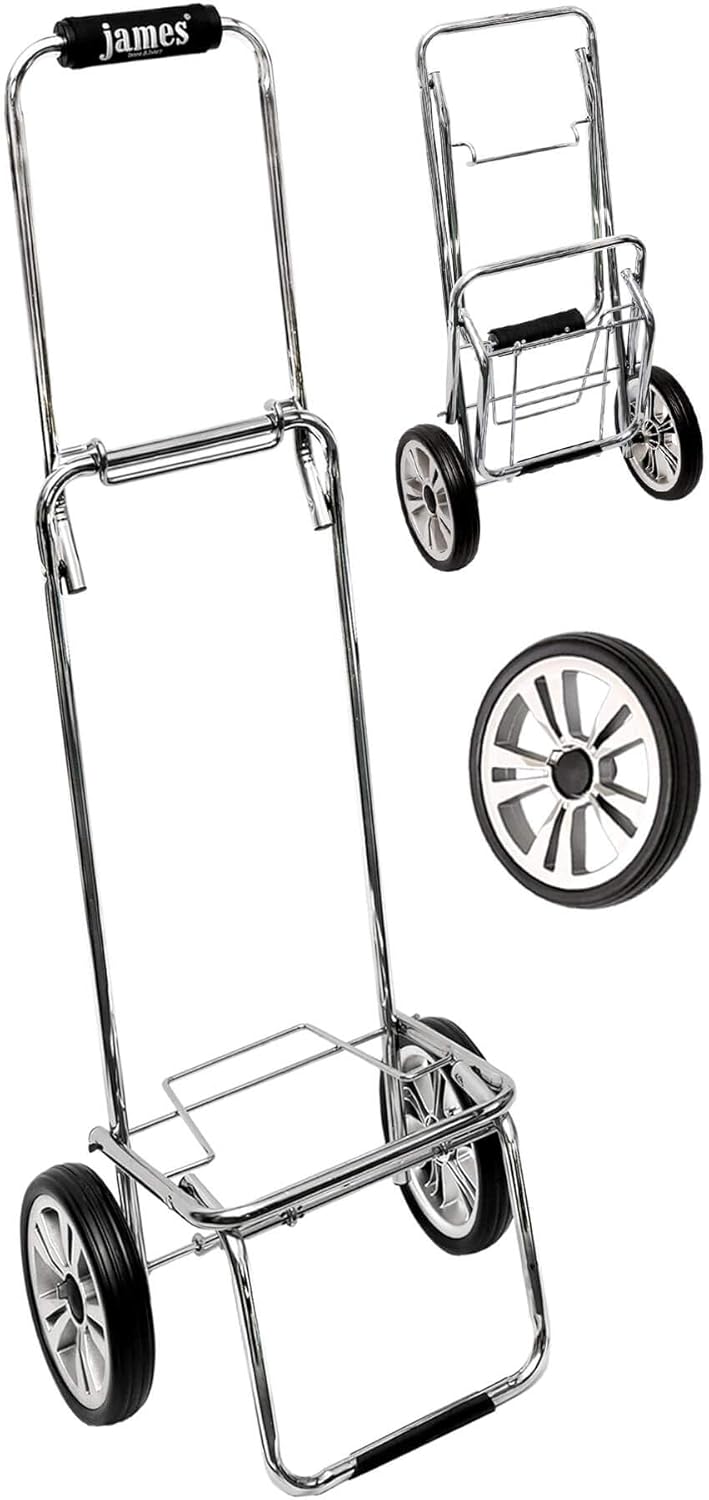 james® Einkaufstwagen Design BLACKY Deluxe, moderner Einkaufstrolley, bunter Lifestyle Trolly, Rollk
