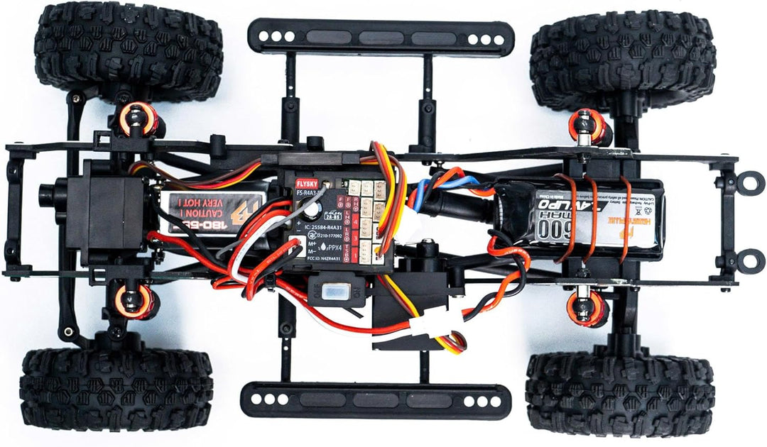 HOBBYPLUS CR18P EVO 2 Rock RC Crawler - 1/18 Mini RC Crawler mit Zwei-Gang-Getriebe, Ganzmetallgetri