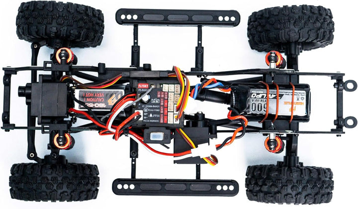 HOBBYPLUS CR18P EVO 2 Rock RC Crawler - 1/18 Mini RC Crawler mit Zwei-Gang-Getriebe, Ganzmetallgetri