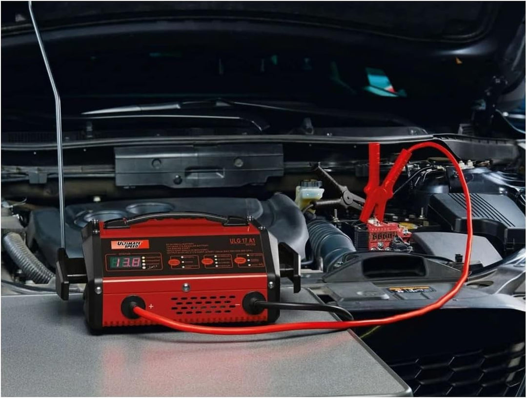 Motorrad KFZ-Batterieladegerät mit Starthilfefunktion 12V 6V / 8-210 Ah