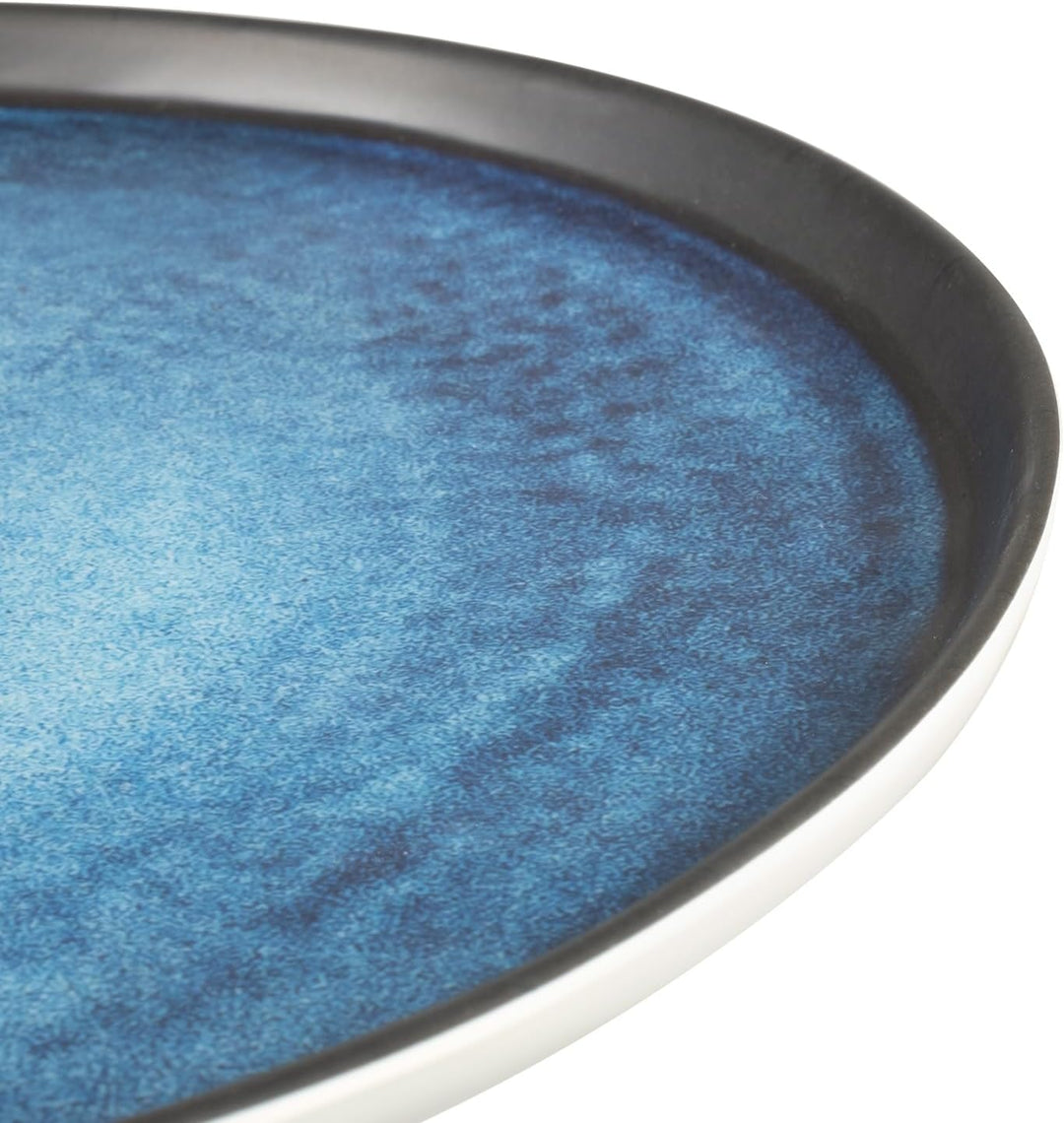 Moritz Camping Tafelgeschirr aus Melamin für 4 Personen 16-teilig | spülmaschinenfest | Picknick Ges