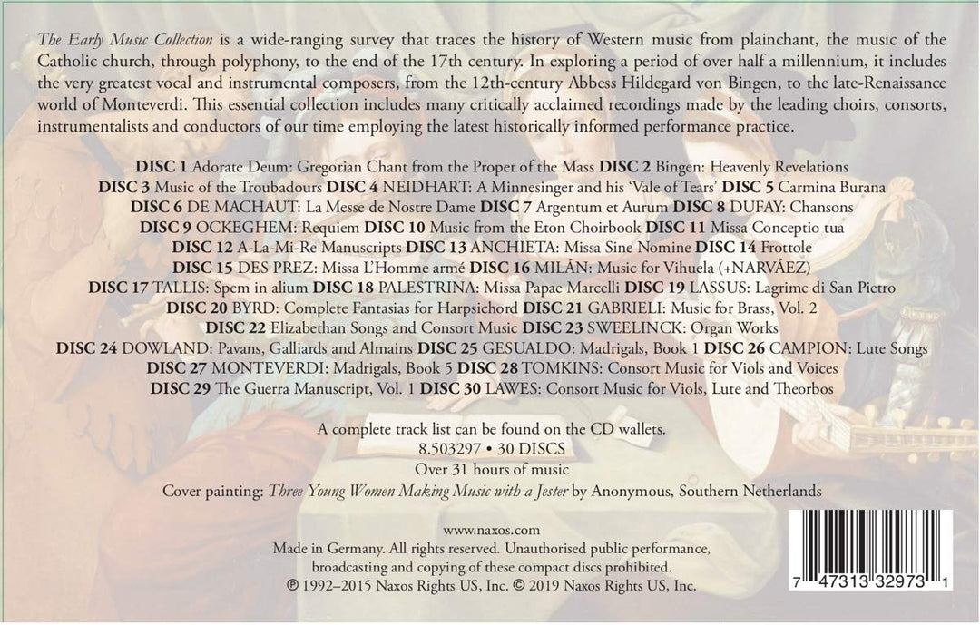 The Early Music Collection, Audio-CD