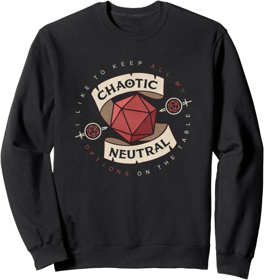 Tisch Rollenspiel Vintage Game Chaotic Neutral Shirt Sweatshirt