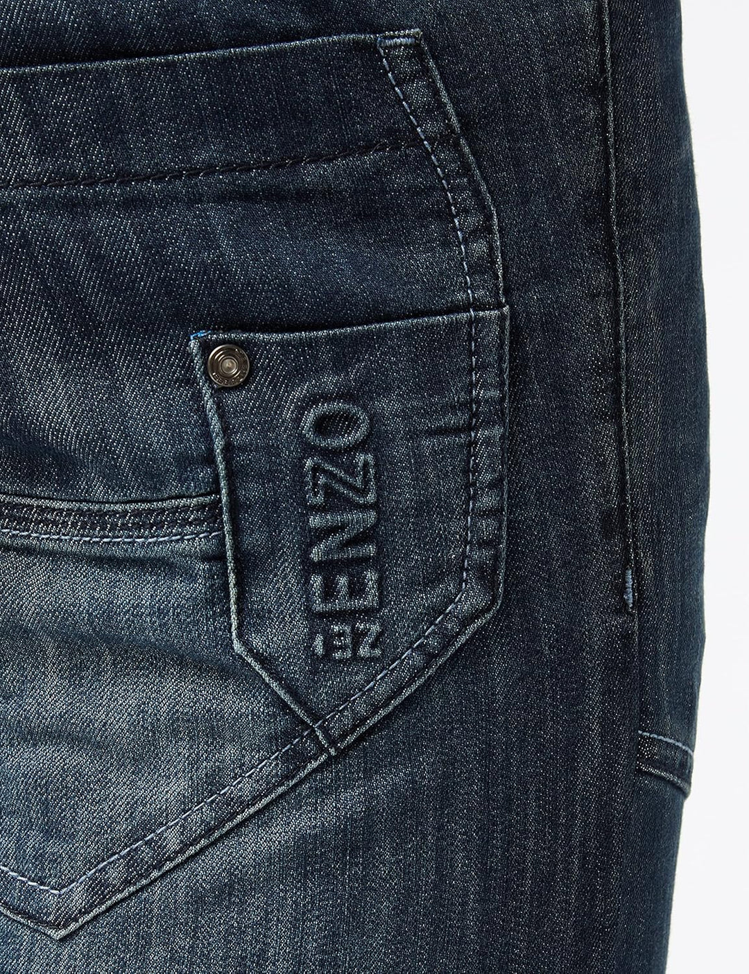 Enzo Herren Tapered Fit Jeans 32W / 32L Blau (Dark Stonewash Dark Stonewash), 32W / 32L Blau (Dark S