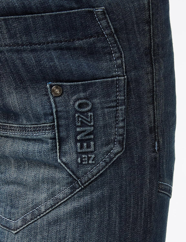 Enzo Herren Tapered Fit Jeans 32W / 32L Blau (Dark Stonewash Dark Stonewash), 32W / 32L Blau (Dark S