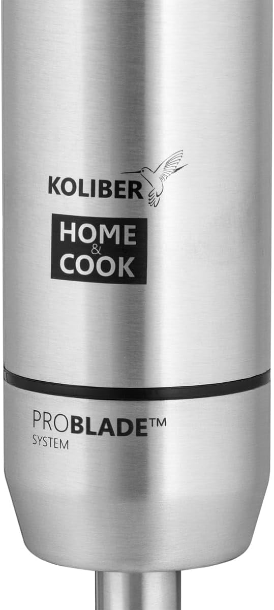 Koliber ROTOMAX X 1400W Stabmixer Set Pürierstab Edelstahl 12 Stufen Turbo Zerkleinerer Schneebesen