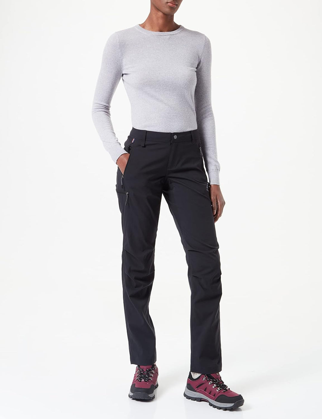 Odlo Damen Essentials Wanderhose 46 Schwarz, 46 Schwarz