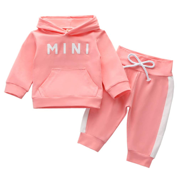 Geagodelia Babykleidung Set Baby Mädchen Kleidung Outfit Langarm Kapuzenpullover Top + Hose Neugebor